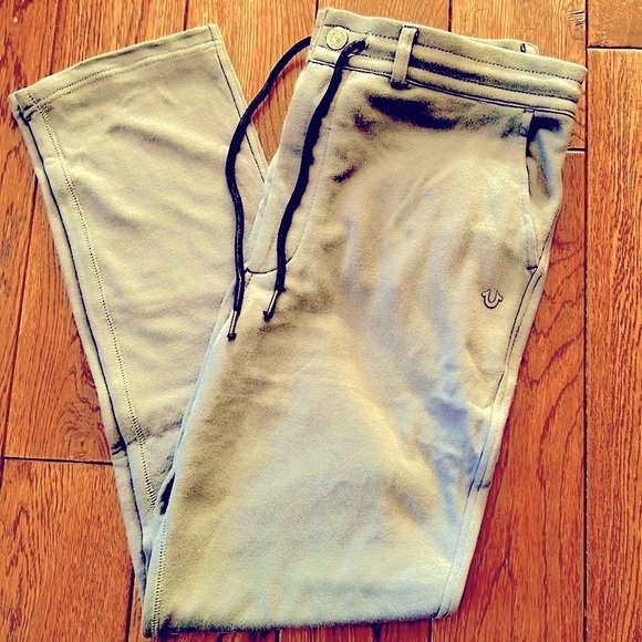 SAlE! $10.00 OFF! NWT True Religion Drawstring Pants With Belt Hoops - Picture 1 of 8